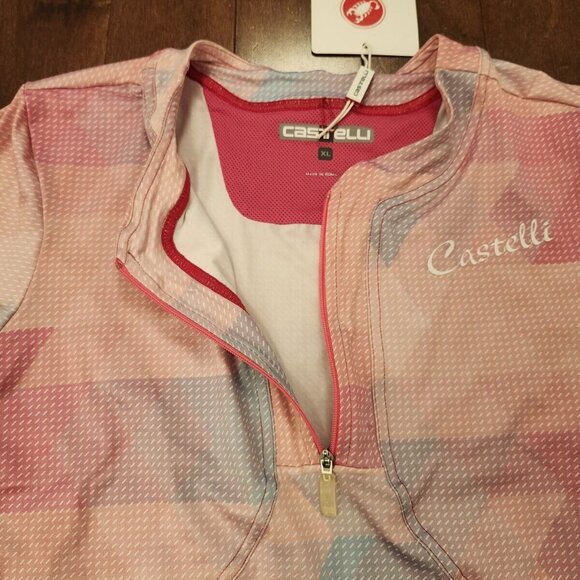 Castelli women's short sleeve half zip jersey in size XL - Picture 4 of 8